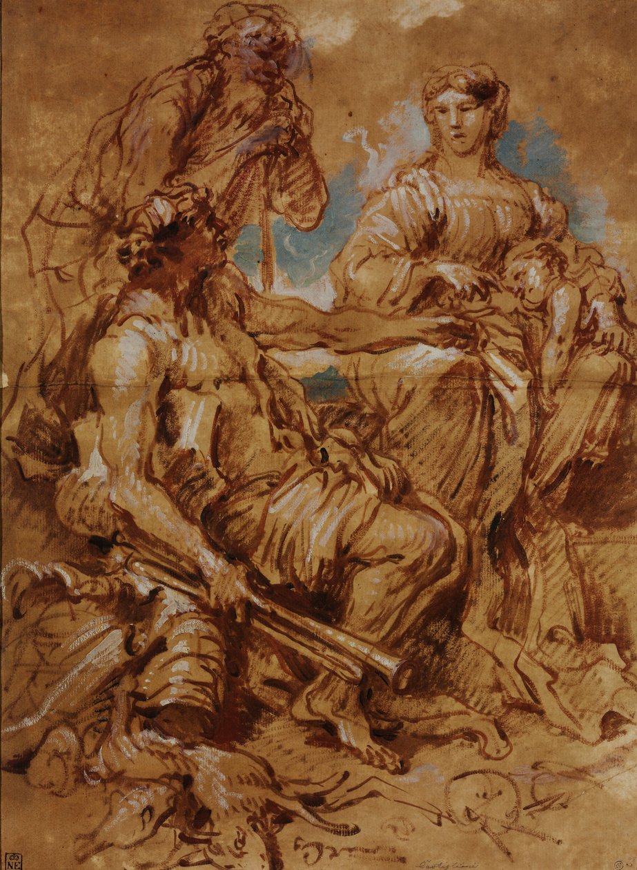 Allegori til ære for herskendeparret i Mantua af Giovanni Benedetto Castiglione