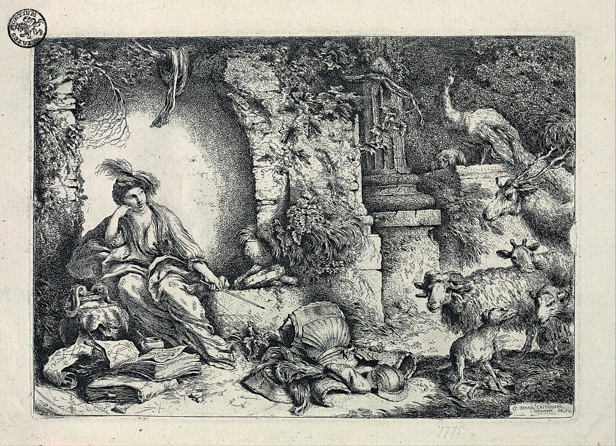 Circe forvandler Odysseus ’ledsagere til dyr af Giovanni Benedetto Castiglione