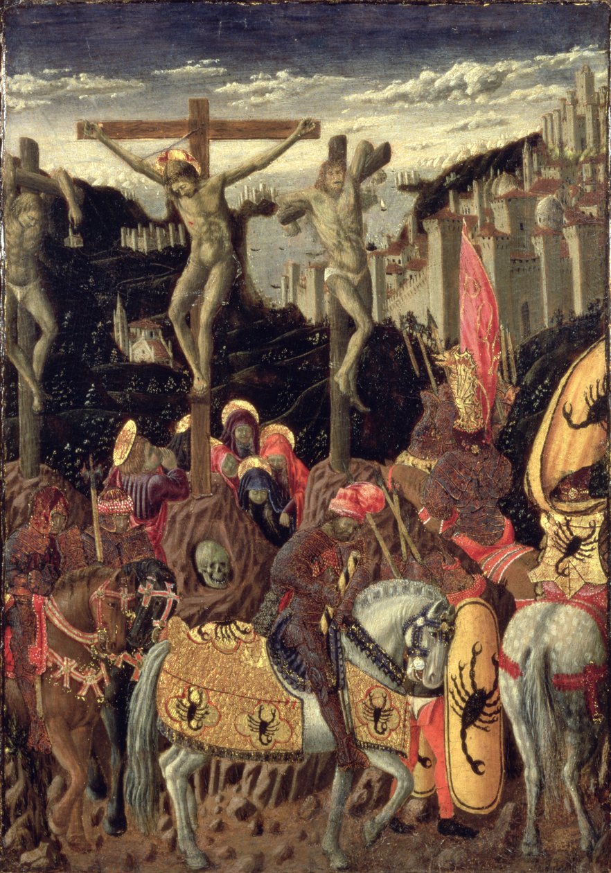 Korsfæstelse (tempera på panel) af Giovanni Boccati or Boccatto