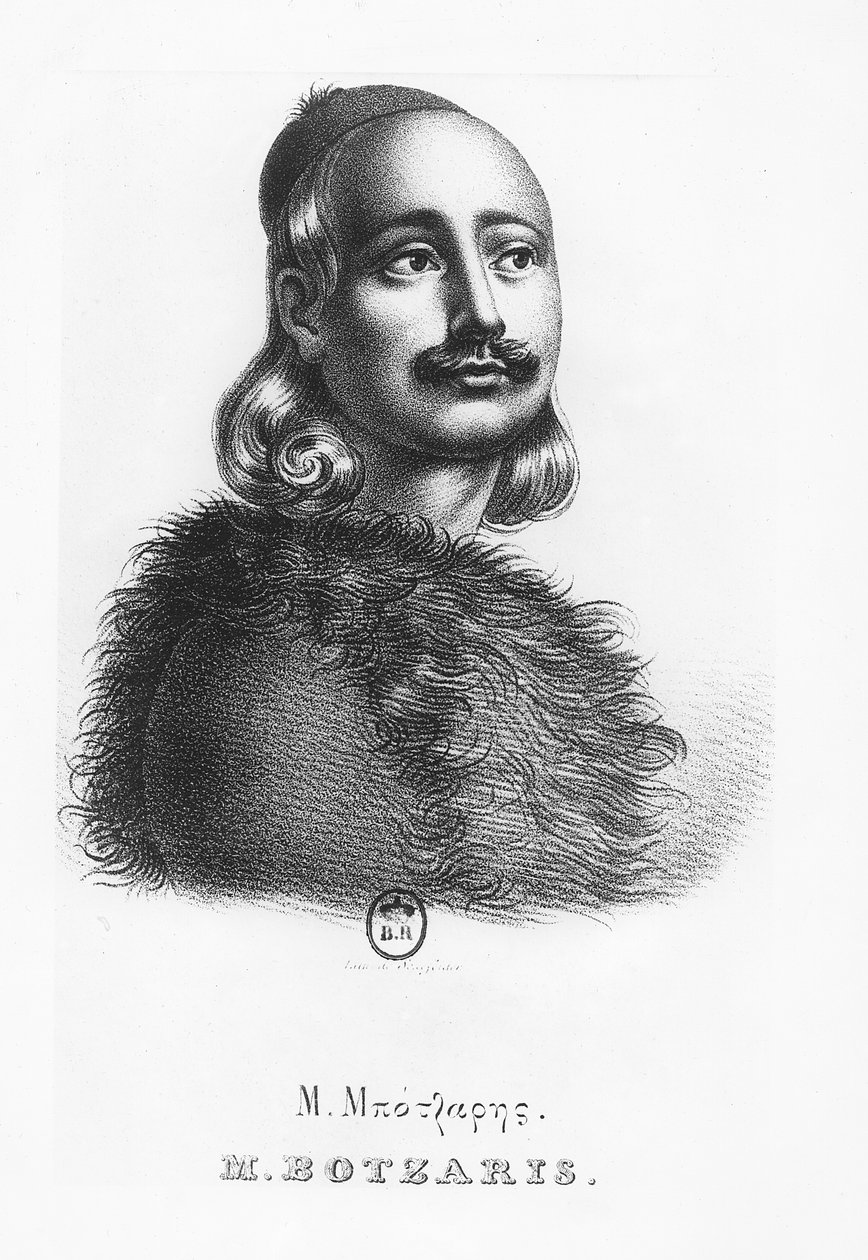 Markos Botzaris af Giovanni Boggi