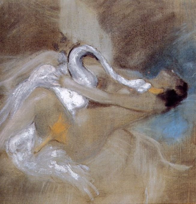 Leda med SwannTysk: Leda med SchwannPolski: Leda z abedziemn af Giovanni Boldini