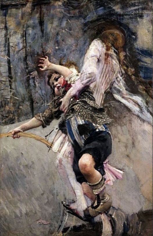 Drengen med en Hula Hoop Polski: Chlopiec z hula hoopen Tysk: Junge mit Hula-Hoof Reifenn af Giovanni Boldini