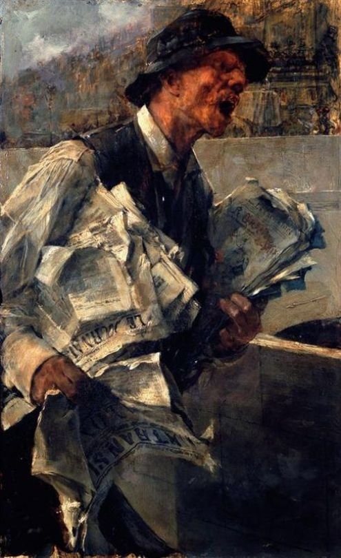  Avismanden i Paris AvisenTysk: Avismanden i Paris Die ZeitungnPolski: Paryski gazeciarz Gazetan af Giovanni Boldini