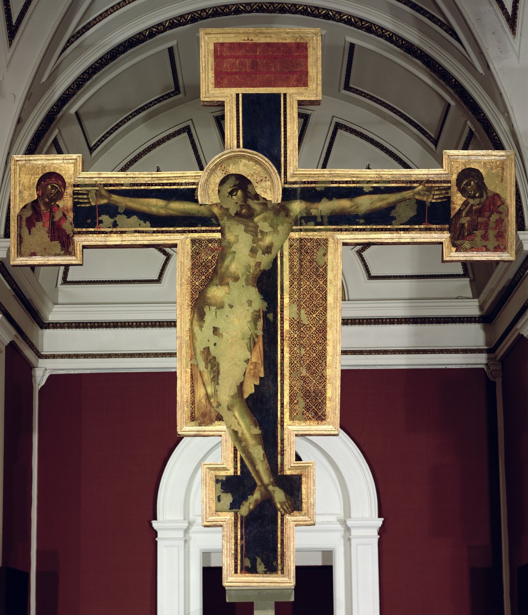 Krucifiks, 1287-88 (tempera på træ) af Giovanni Cimabue