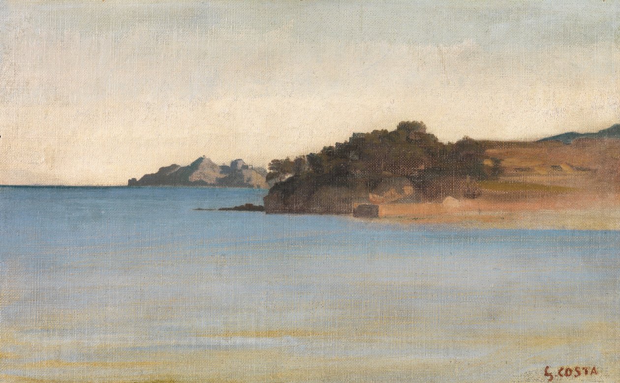 Portofino, ca. 1858 af Giovanni Costa
