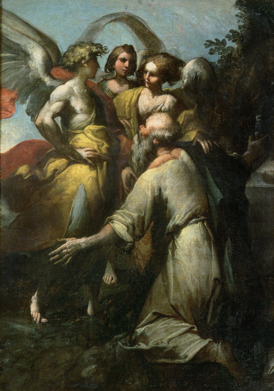 Abraham og de tre engle af Giovanni Donducci