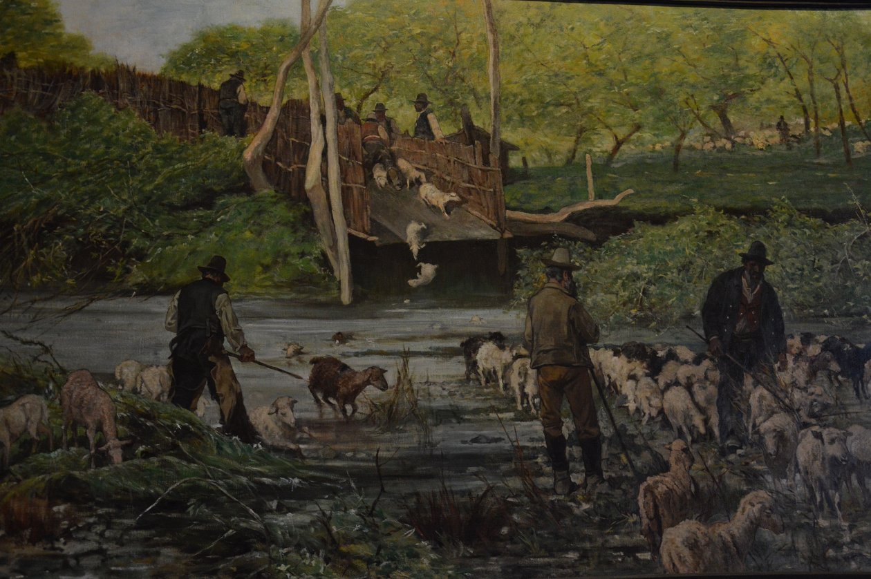 Fårens springning af Giovanni Fattori