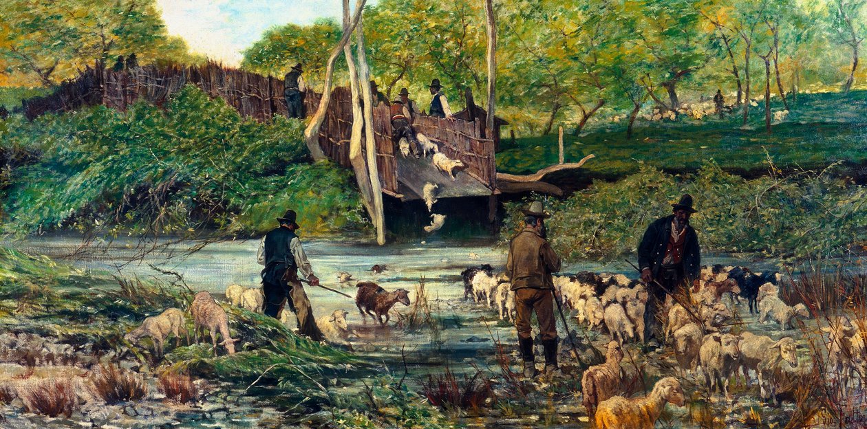 Får hopper af Giovanni Fattori