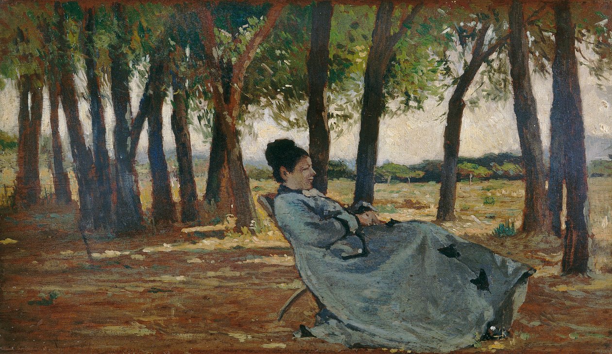 Fru Martelli i Castiglioncello, ca.1867 af Giovanni Fattori