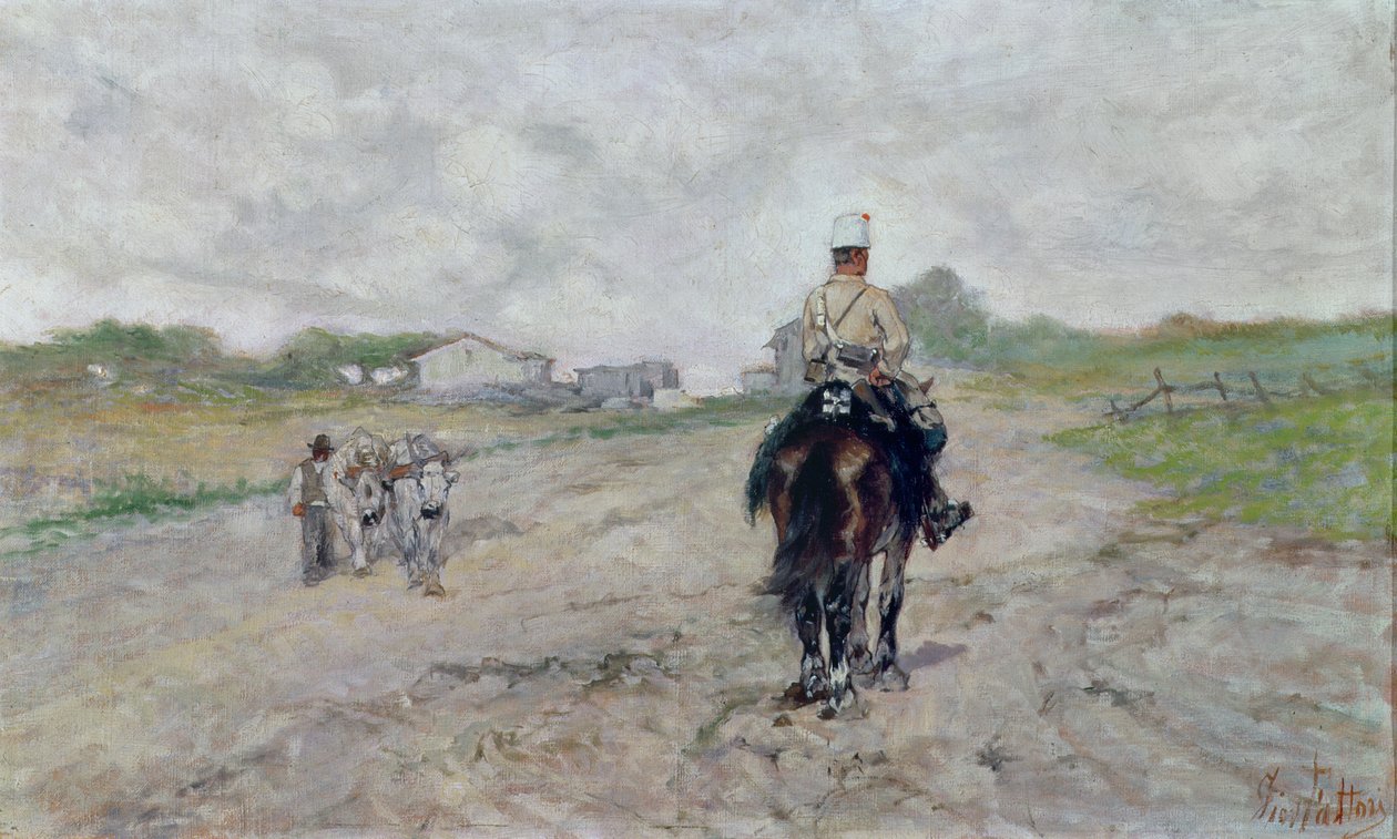 Den lette kavalerist af Giovanni Fattori