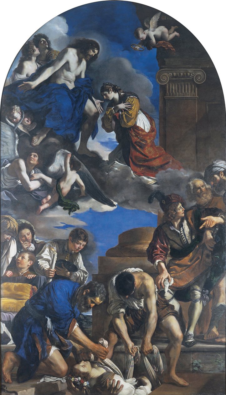 Begravelse af Saint Petronilla af Giovanni Francesco Barbieri