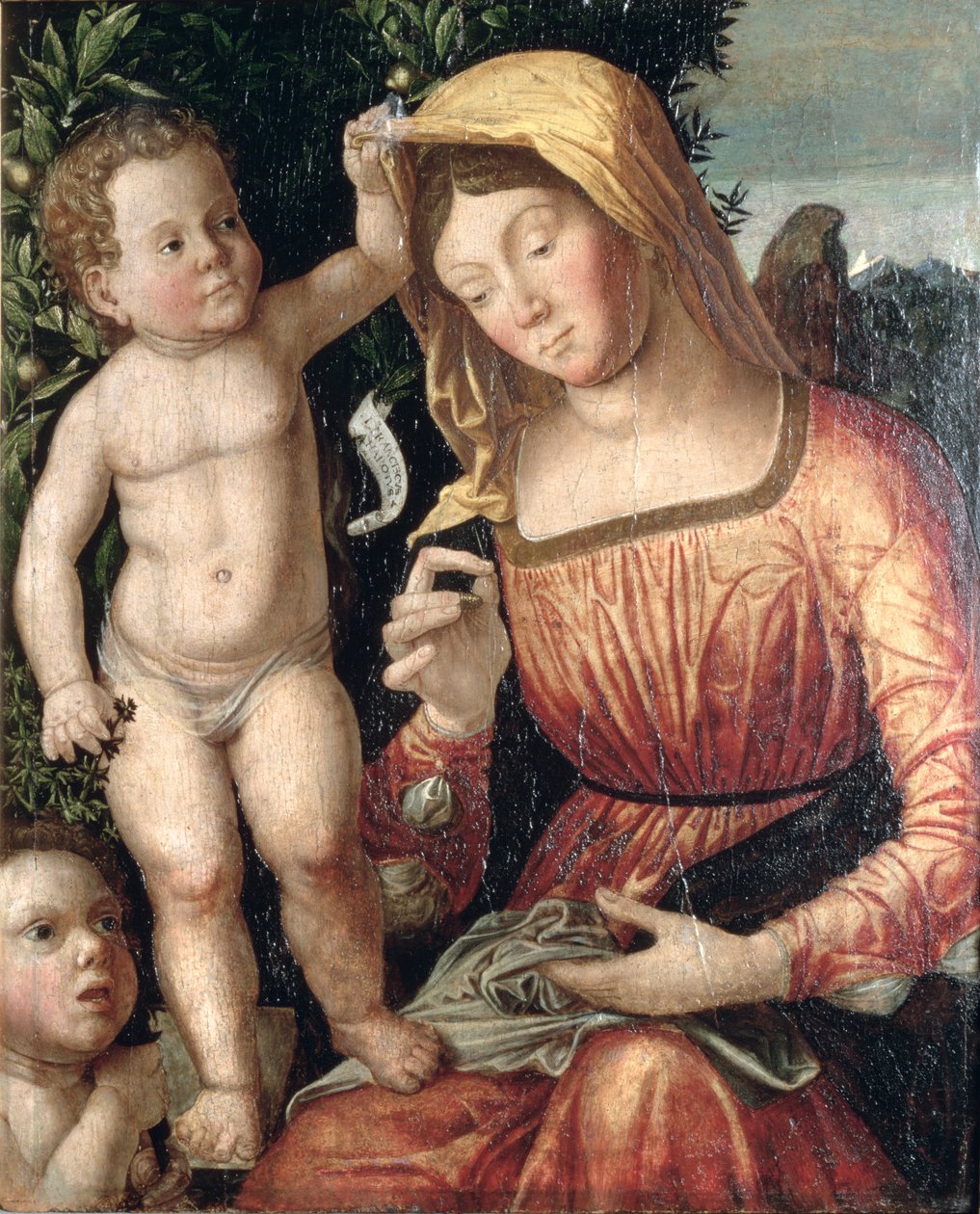 Madonna syning af Giovanni Francesco Caroto
