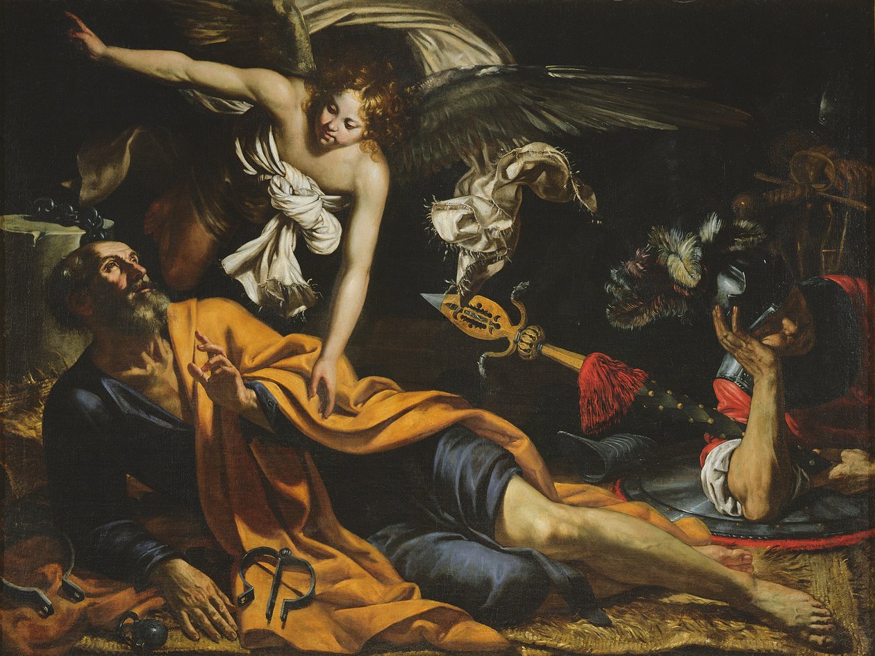 Sankt Peter fængslet af Giovanni Francesco Guerrieri