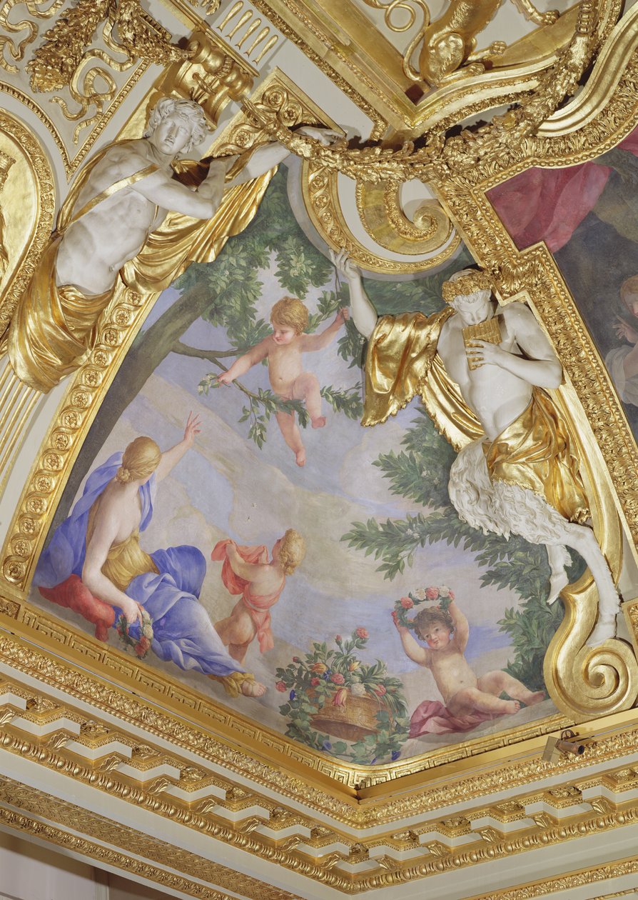 Allegory of Spring, 1655-58 (vægmaleri) af Giovanni Francesco Romanelli
