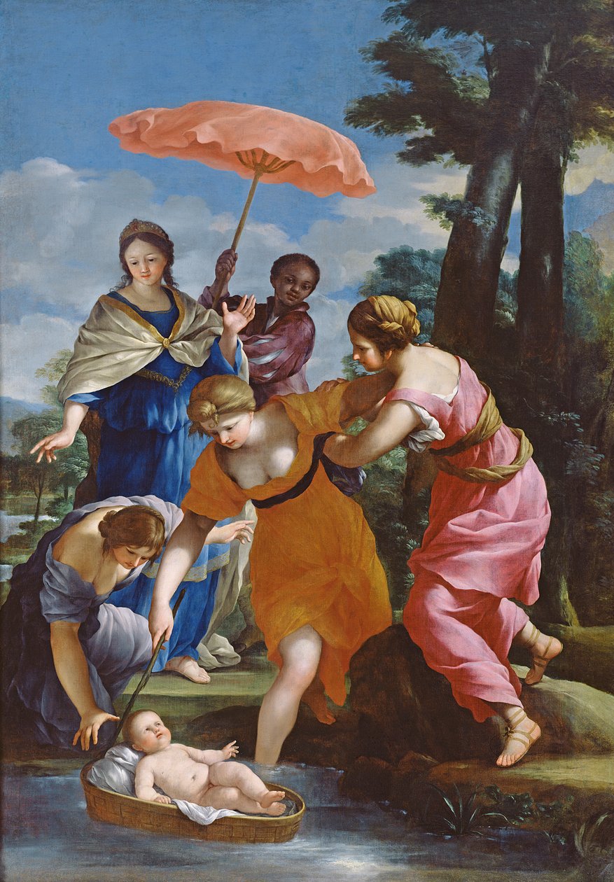 Moses reddet fra vandet, c.1655-57 af Giovanni Francesco Romanelli