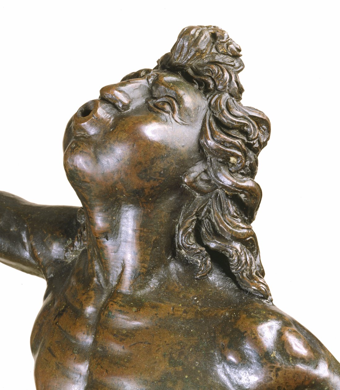 Detalje af Mercury Taking Flight, c.1515 kobberlegering, breccia og træ af Giovanni Francesco Rustici