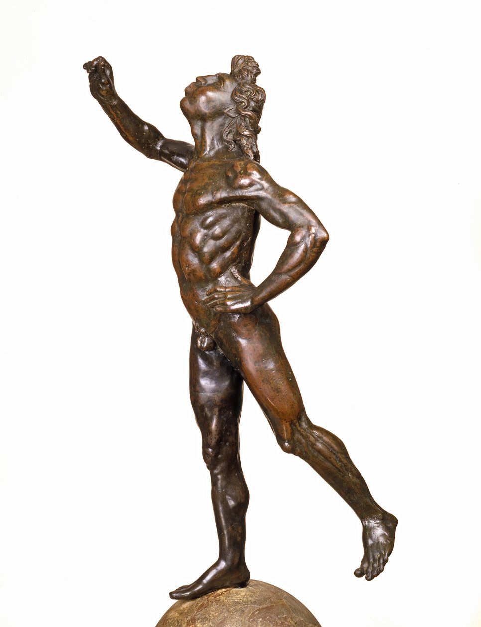 Mercury Taking Flight, ca. 1515 (kobberlegering, breccia og træ) af Giovanni Francesco Rustici