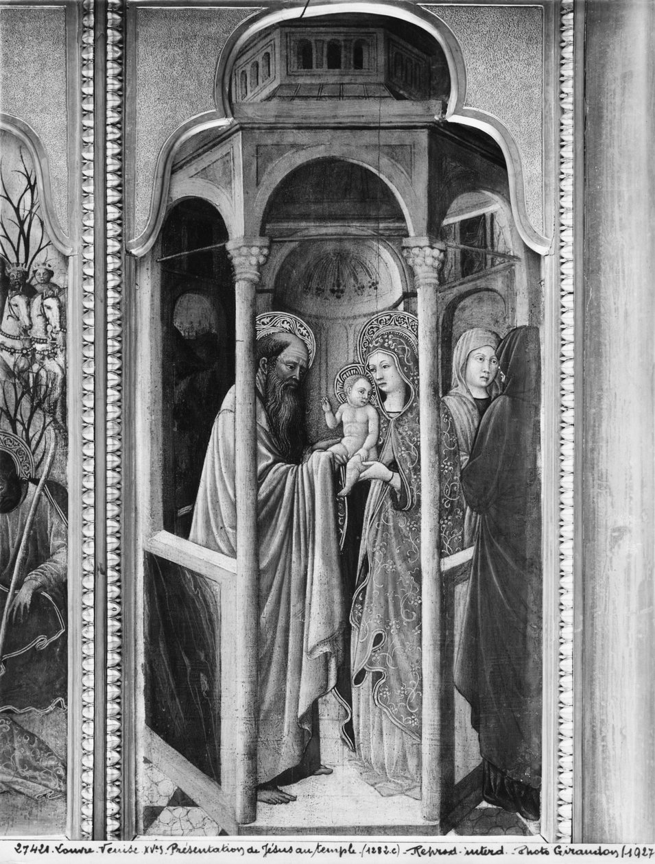Jomfruens liv, præsentation af Jesus ved templet, ca. 1445 (olie på poppelpanel) af Giovanni Francesco da Rimini