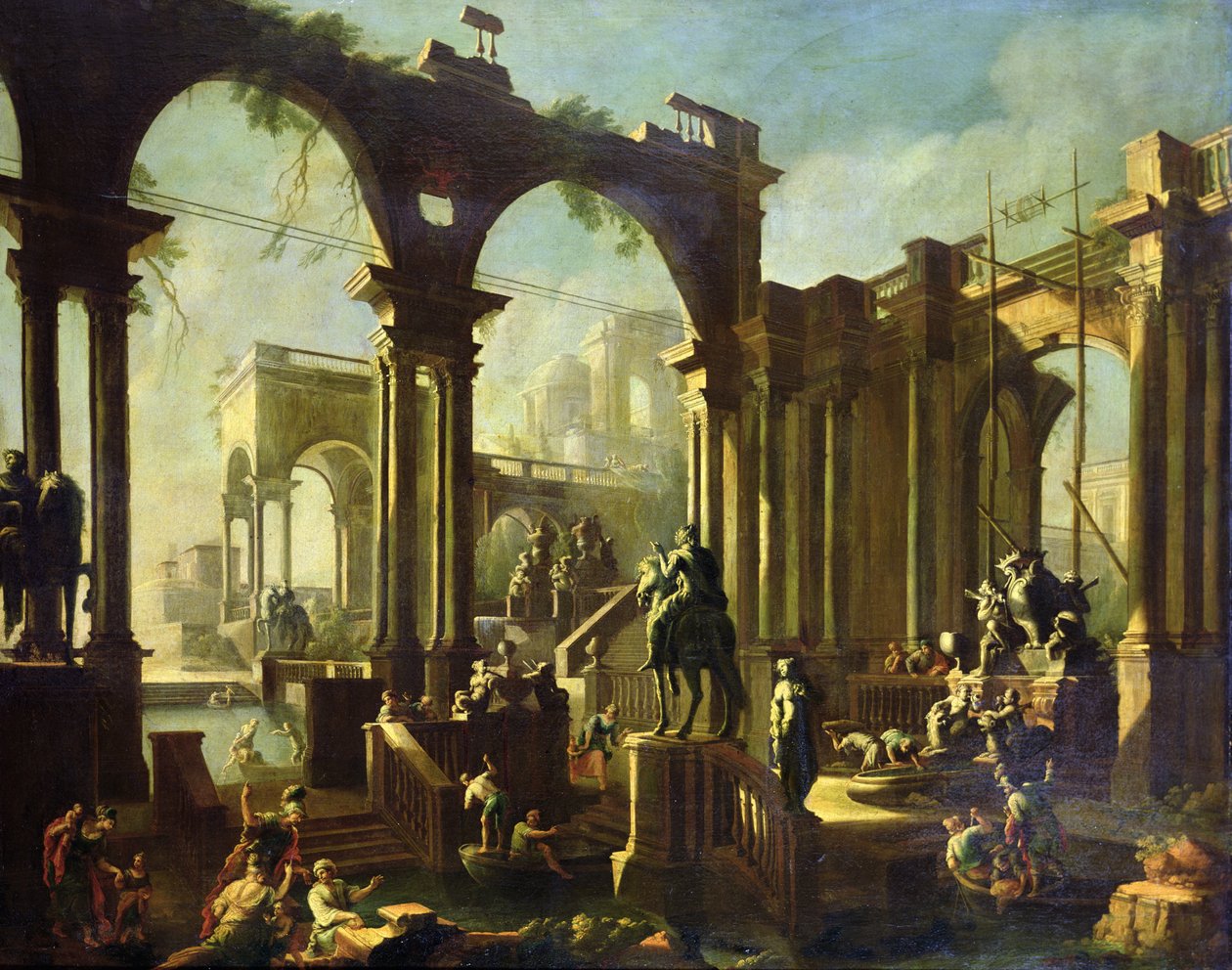 Ruinerne af Caracalla-badene af Giovanni Ghisolfi