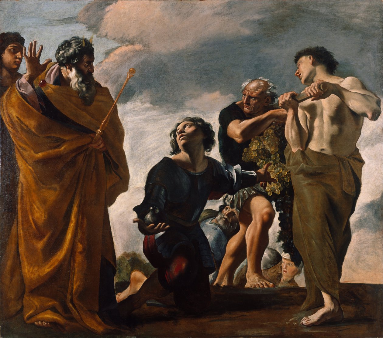 Moses og Budbringerne fra Kanaän af Giovanni Lanfranco