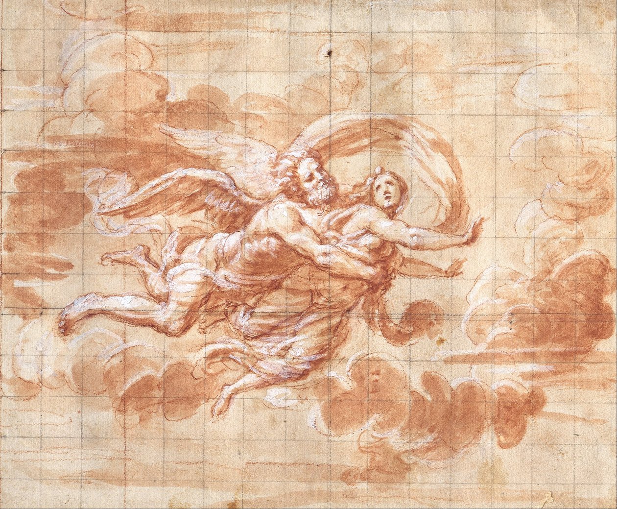 Boreas bortfører Orithyia af Giovanni Maria Morandi