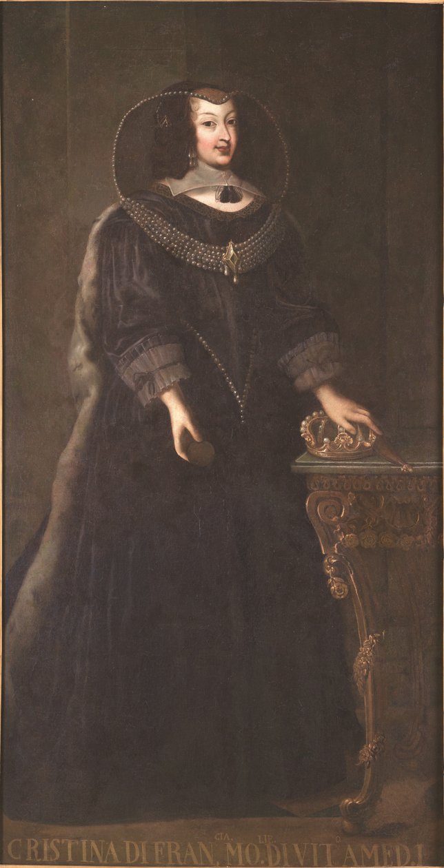 Portræt af Christine af Frankrig af Giovanni Panealbo or Panalbo