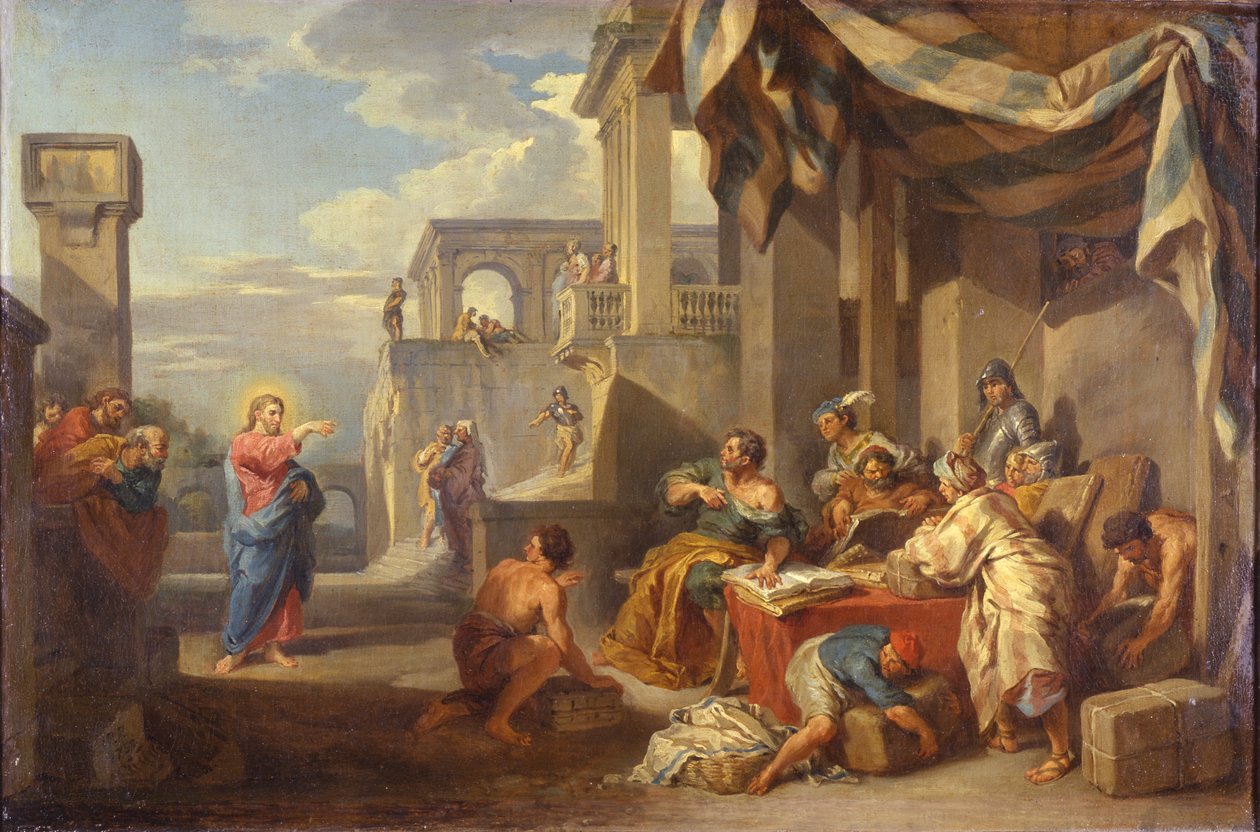 Den kaldelse af den hellige Matthew af Giovanni Paolo Pannini
