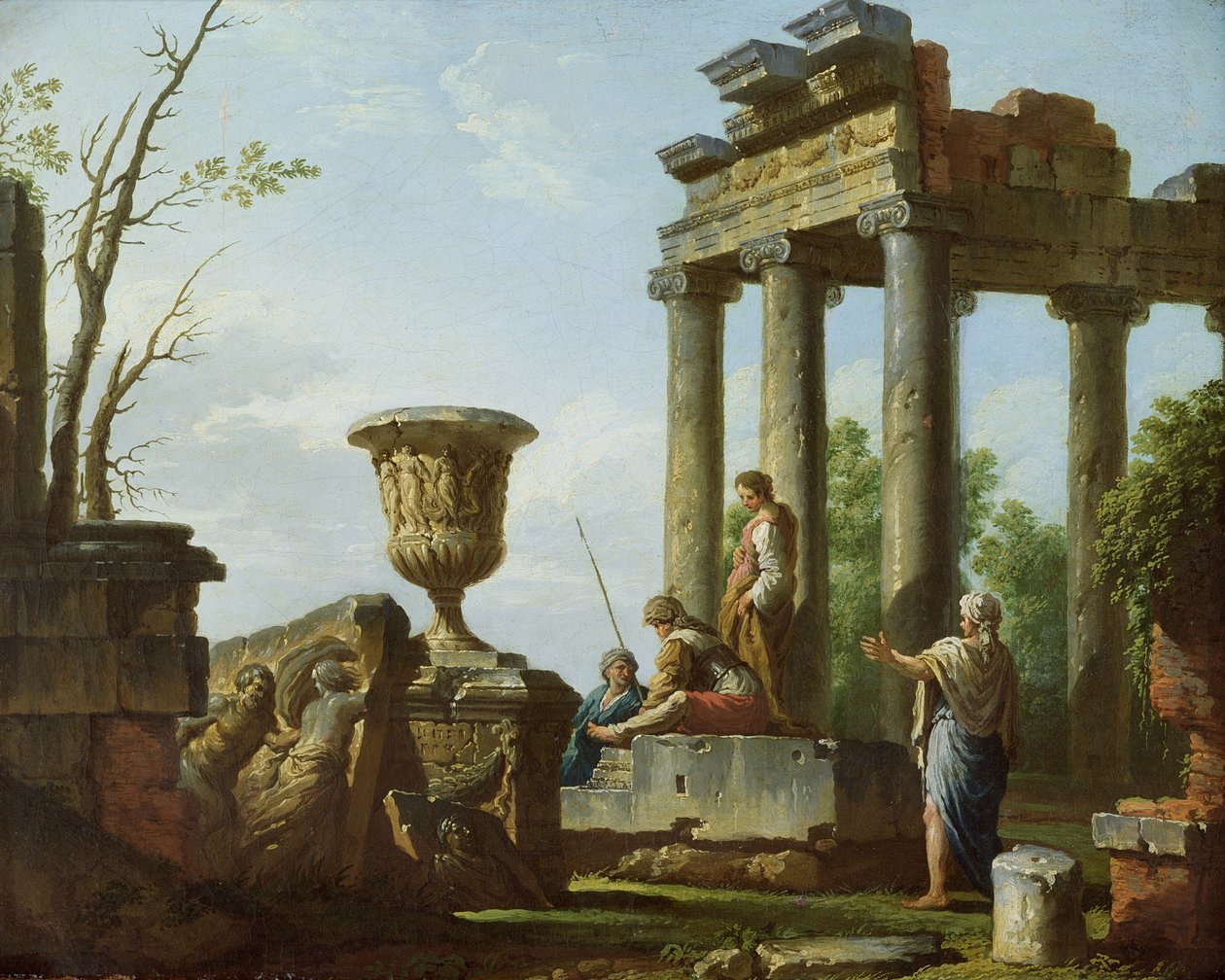 Arkitektoniske ruiner, ca.1715 af Giovanni Paolo Pannini