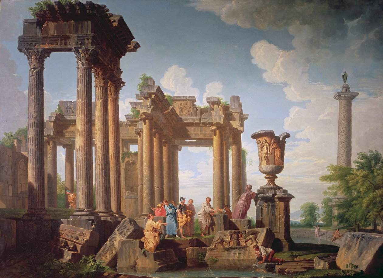 Klassisk scene af Giovanni Paolo Pannini