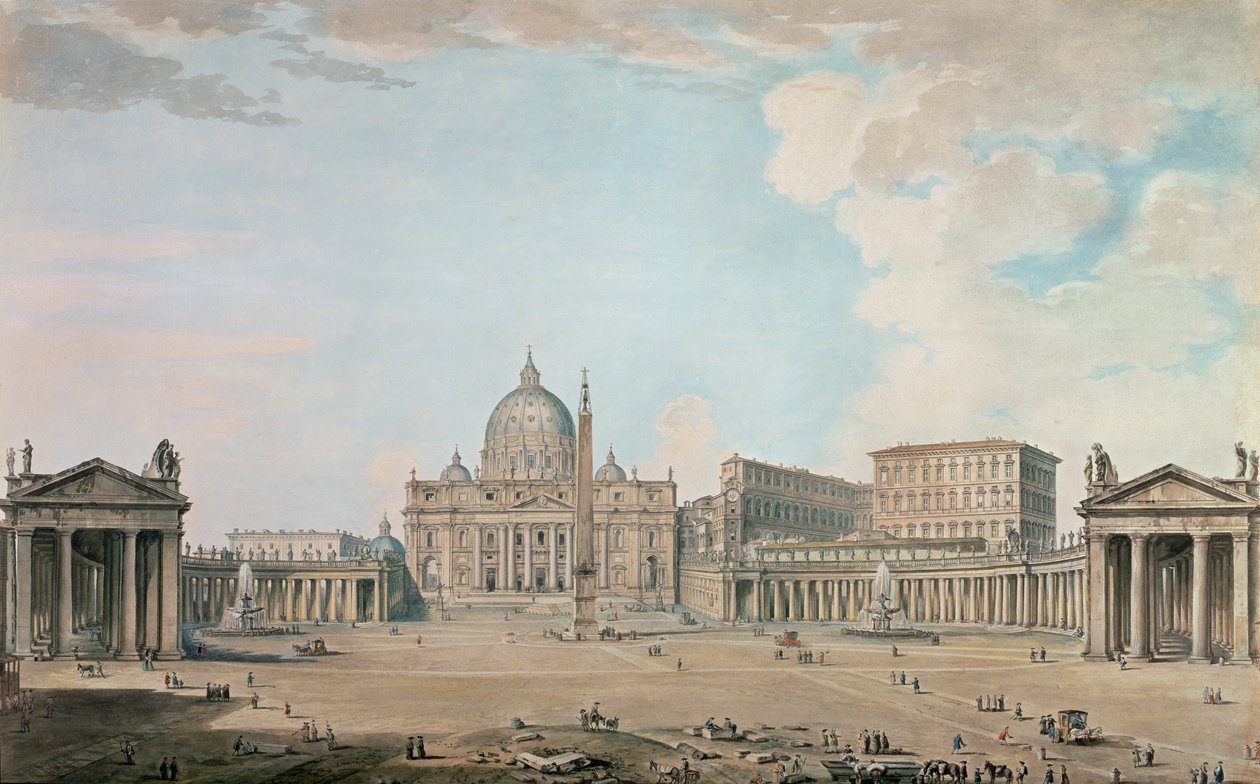 Peterskirken, Rom af Giovanni Paolo Pannini
