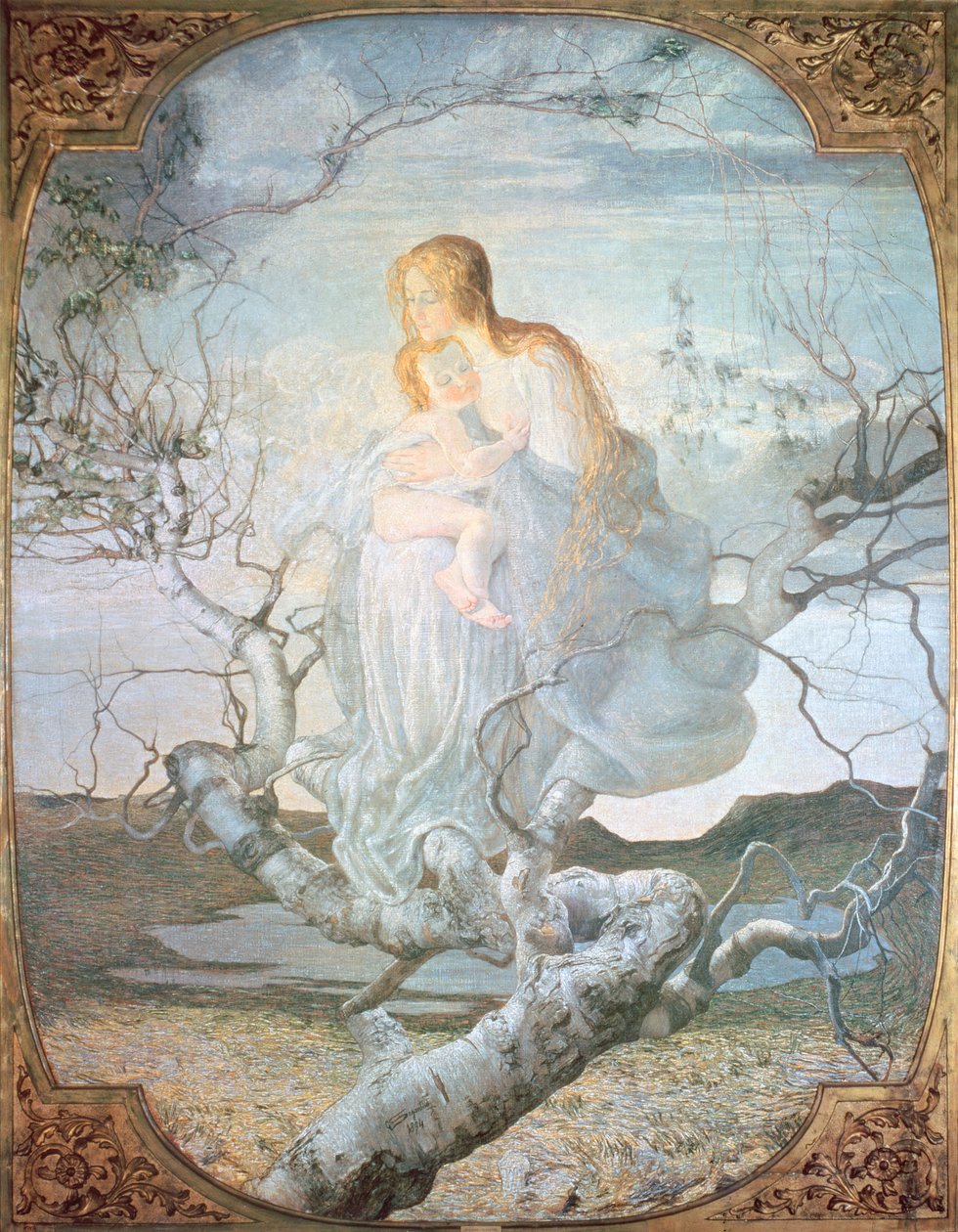 Livets engel, 1894 af Giovanni Segantini