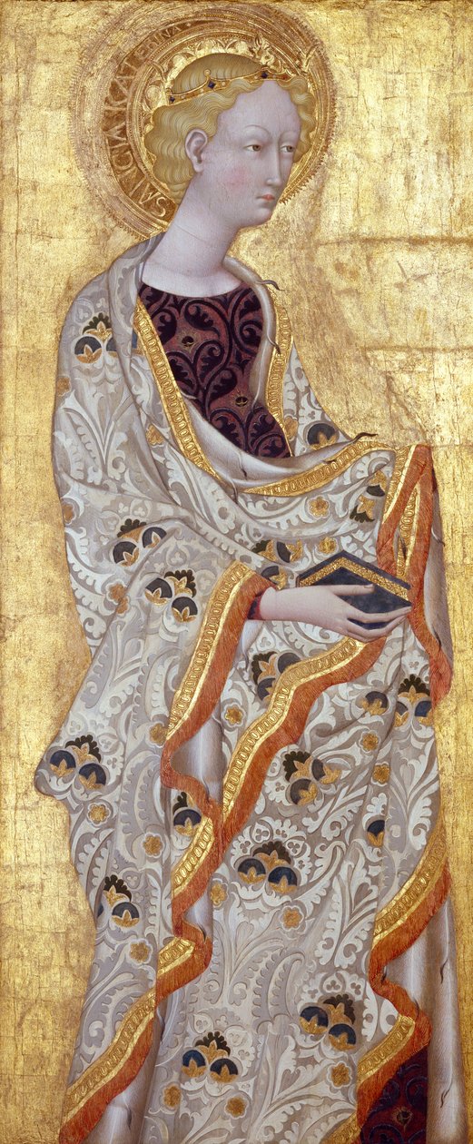 Saint Catherine, ca. 1435-40 (tempera & bladguld på træ) af Giovanni di Paolo di Grazia