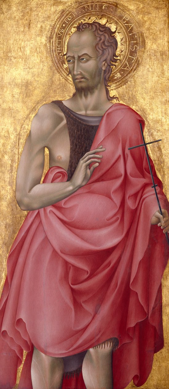 Johannes Døberen, ca. 1435-1440 (tempera & bladguld på træ) af Giovanni di Paolo di Grazia