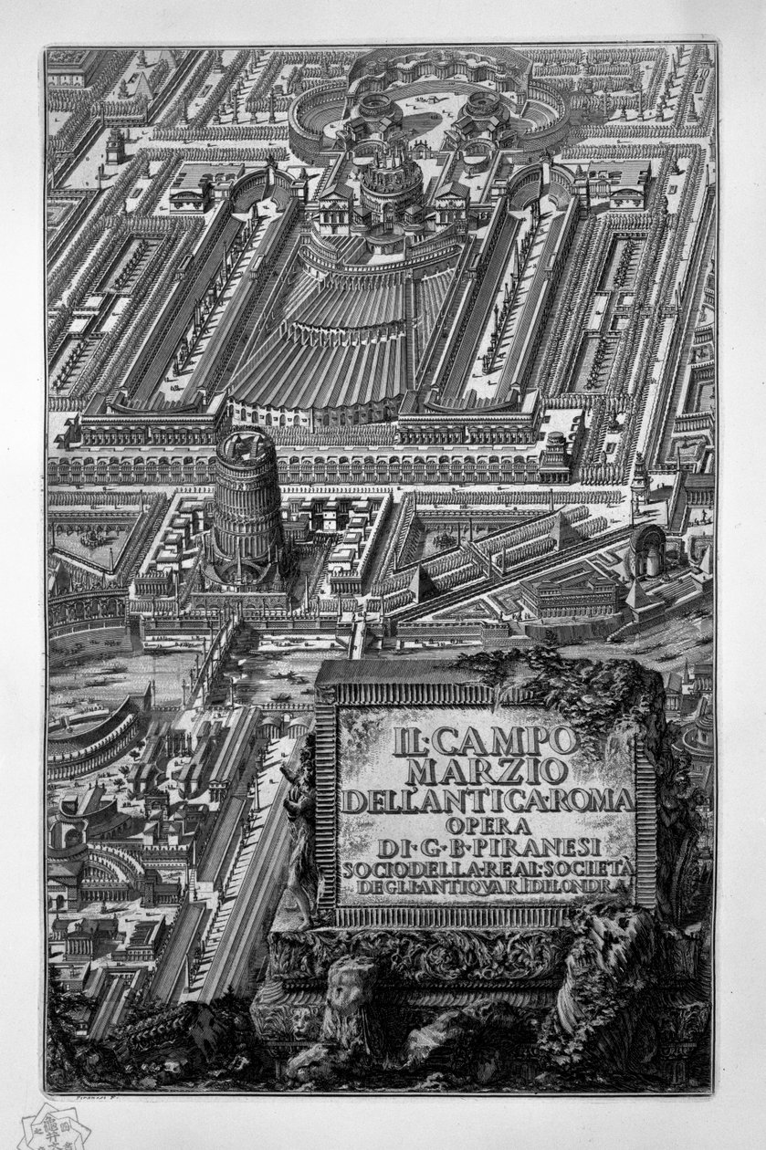 Campo Marzio af Giovanni Battista Piranesi