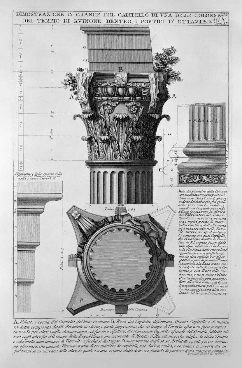 Portico of Octavia af Giovanni Battista Piranesi