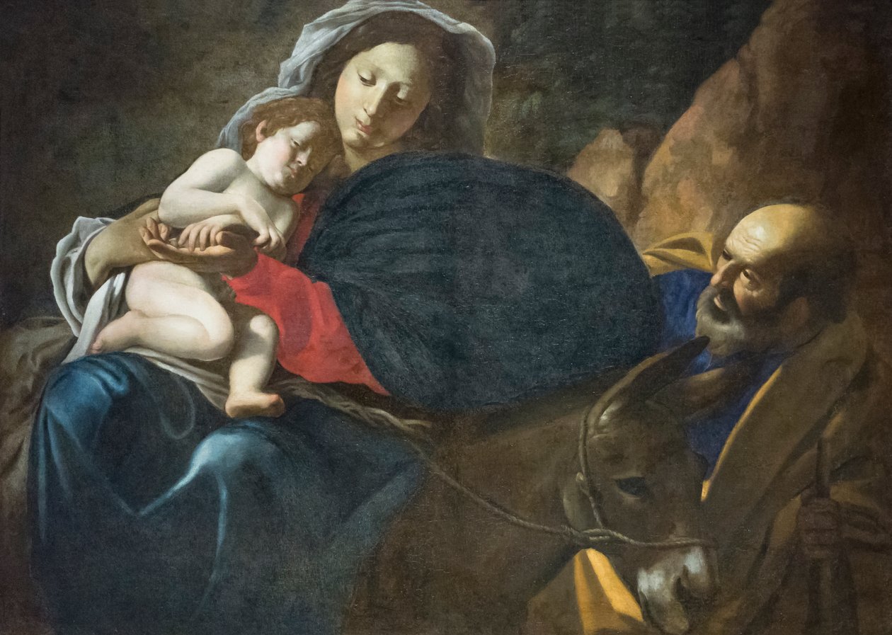 Flyvning til Egypten af Giovanni Battista Caracciolo