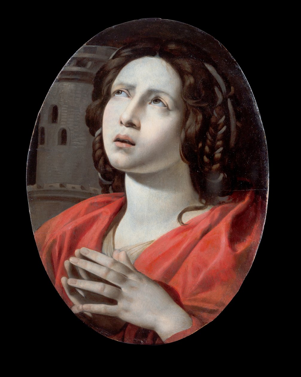 saint barbara af Giovanni Battista Caracciolo