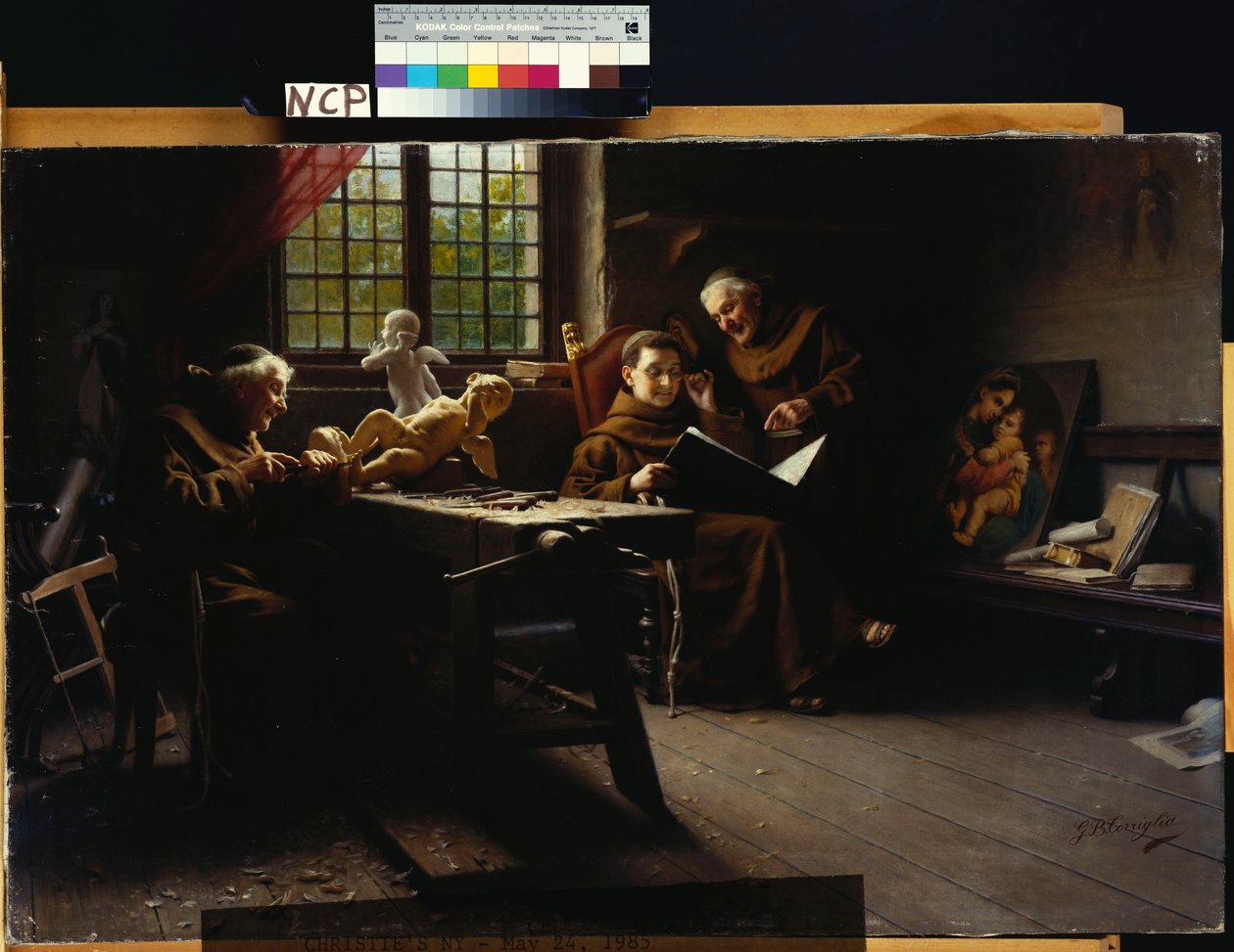 I værkstedet (olie på lærred) af Giovanni Battista Torriglia
