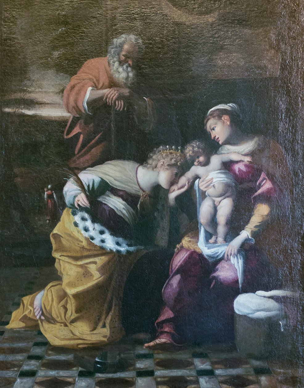 Det mystiske bryllup mellem Skt. Katarina af Alexandria, omkring 1600 af Giovanni (1575 1655) Donducci
