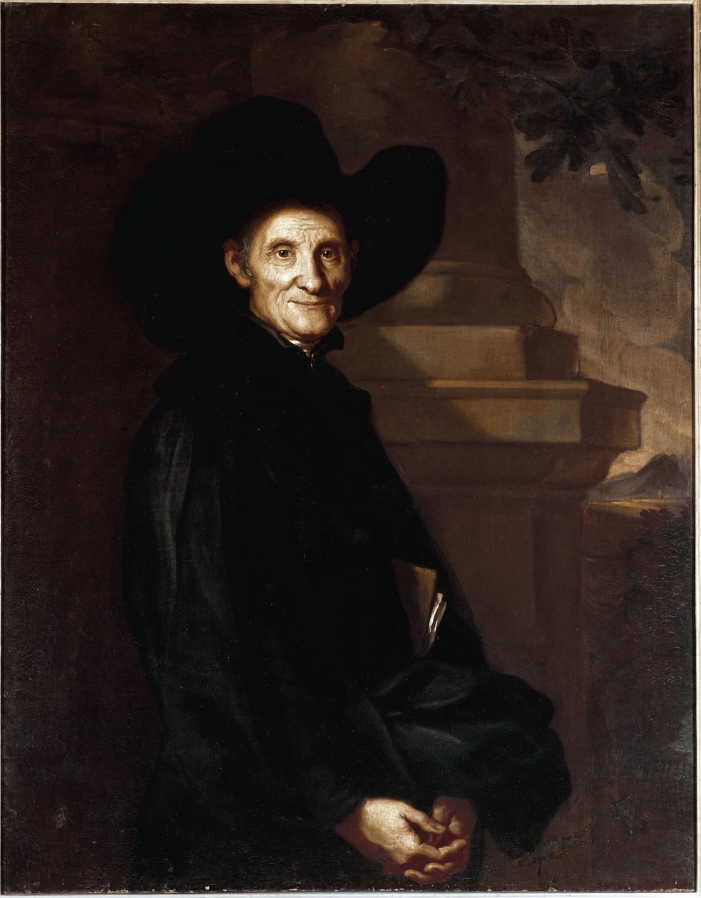 Portræt af Arlotto Mainardi (1396-1484), kaldet il Piovano eller Pievano Arlotto - Maleri af Giovanni  Mannozzi