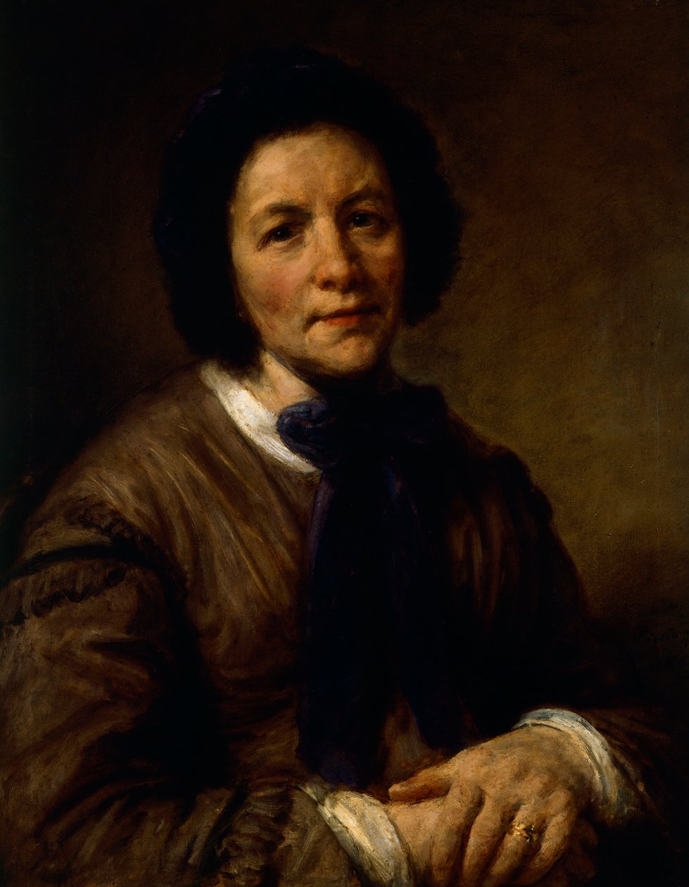 Portræt af en dame, af Giovanni Carnovali, kendt som Piccio (1804-1873) af Giovanni Carnovali