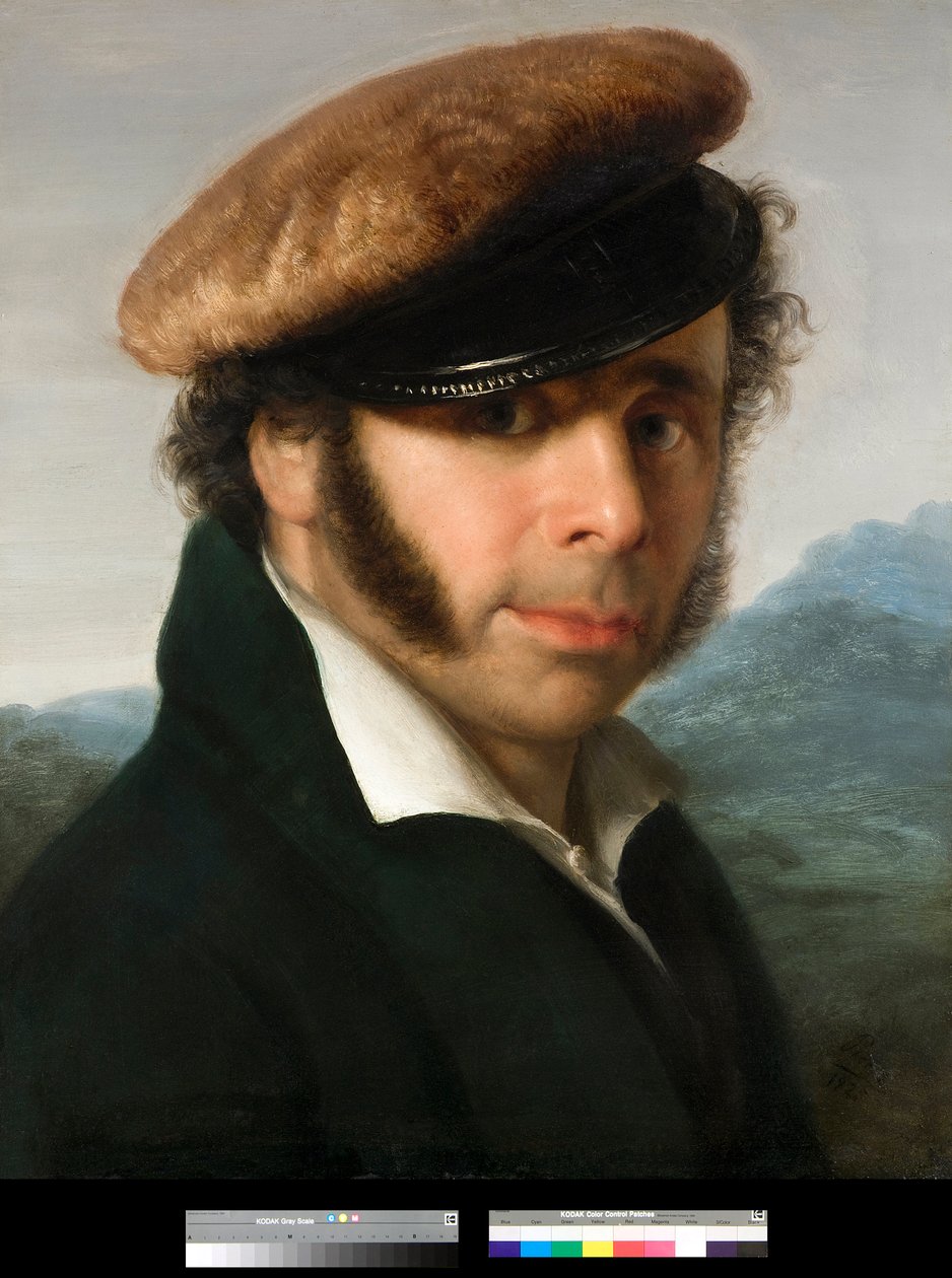 Portræt af den italienske maler Pietro Ronzoni (1781-1862) Maleri af Giovanni Carnovali dit Piccio (1804-1873) 1825 Privatsamling af Giovanni (1804 1873) Carnovali