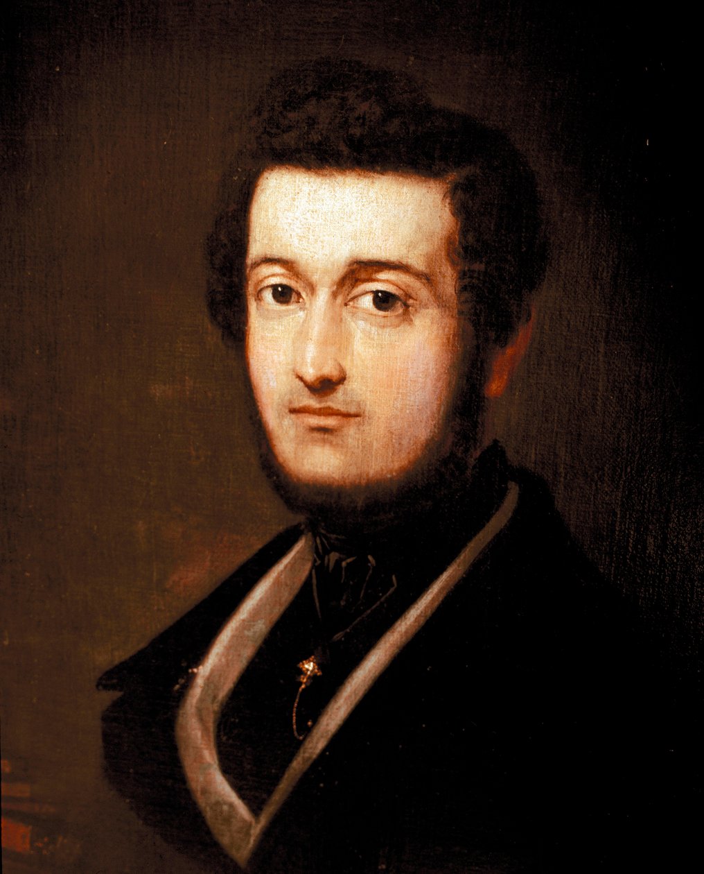 Portræt af patrioten og musikeren Piero Maroncelli (1795-1846) Maleri af Giovanni Carnovali dit il Piccio (1804-1873) 1839 Rom, Museo del Risorgimento af Giovanni Carnovali