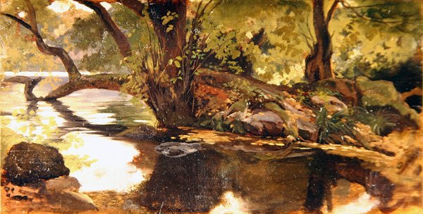 Nemi-søen af Giovanni Costa