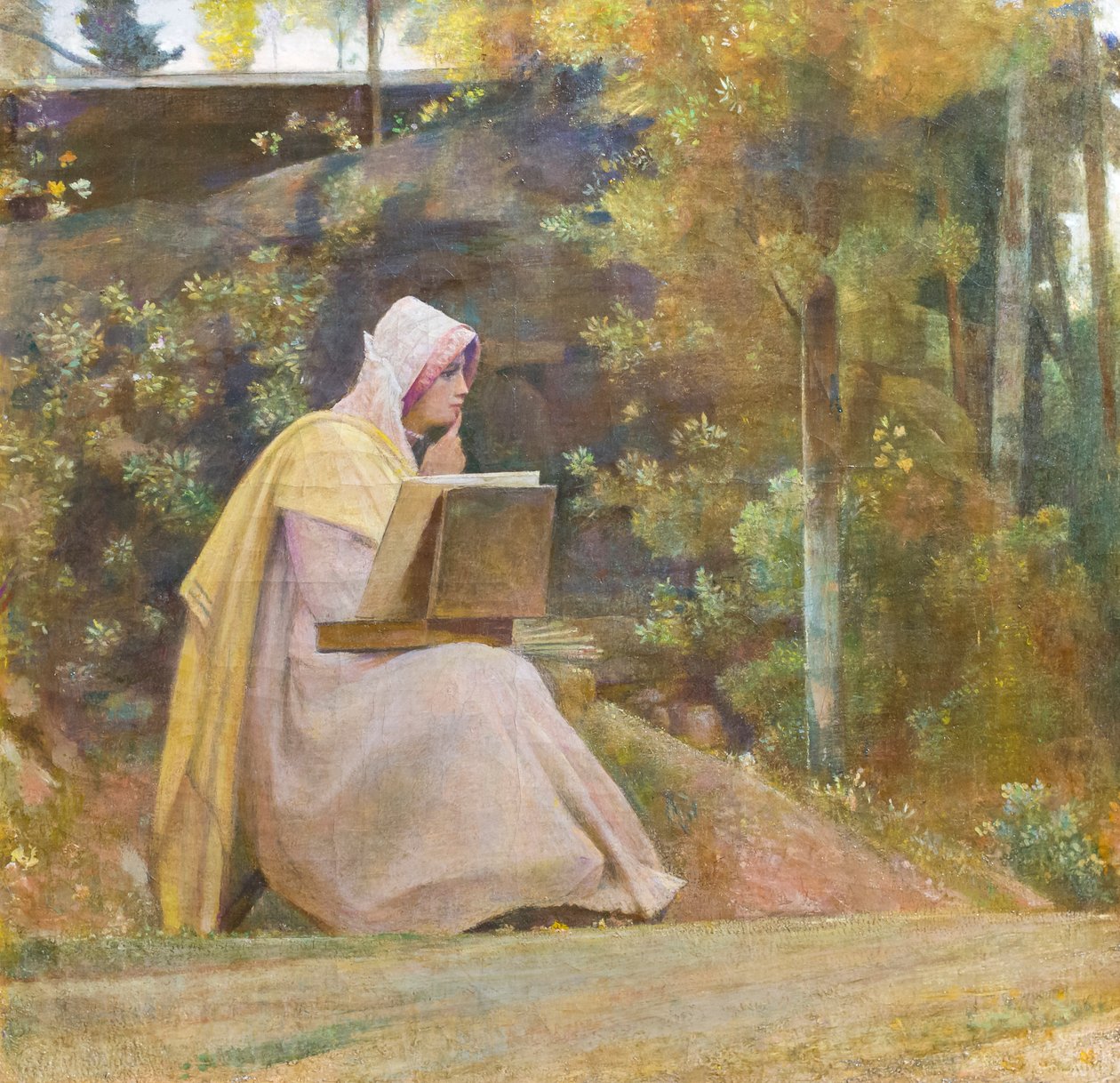 At være eller ikke at være. Hvem elsker ikke er det ikke, ca. 1879 (olie på lærred) af Giovanni (1826 1903) Costa