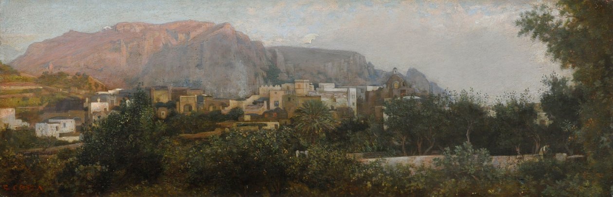 Skumringstid på Capri af Giovanni (1826 1903) Costa