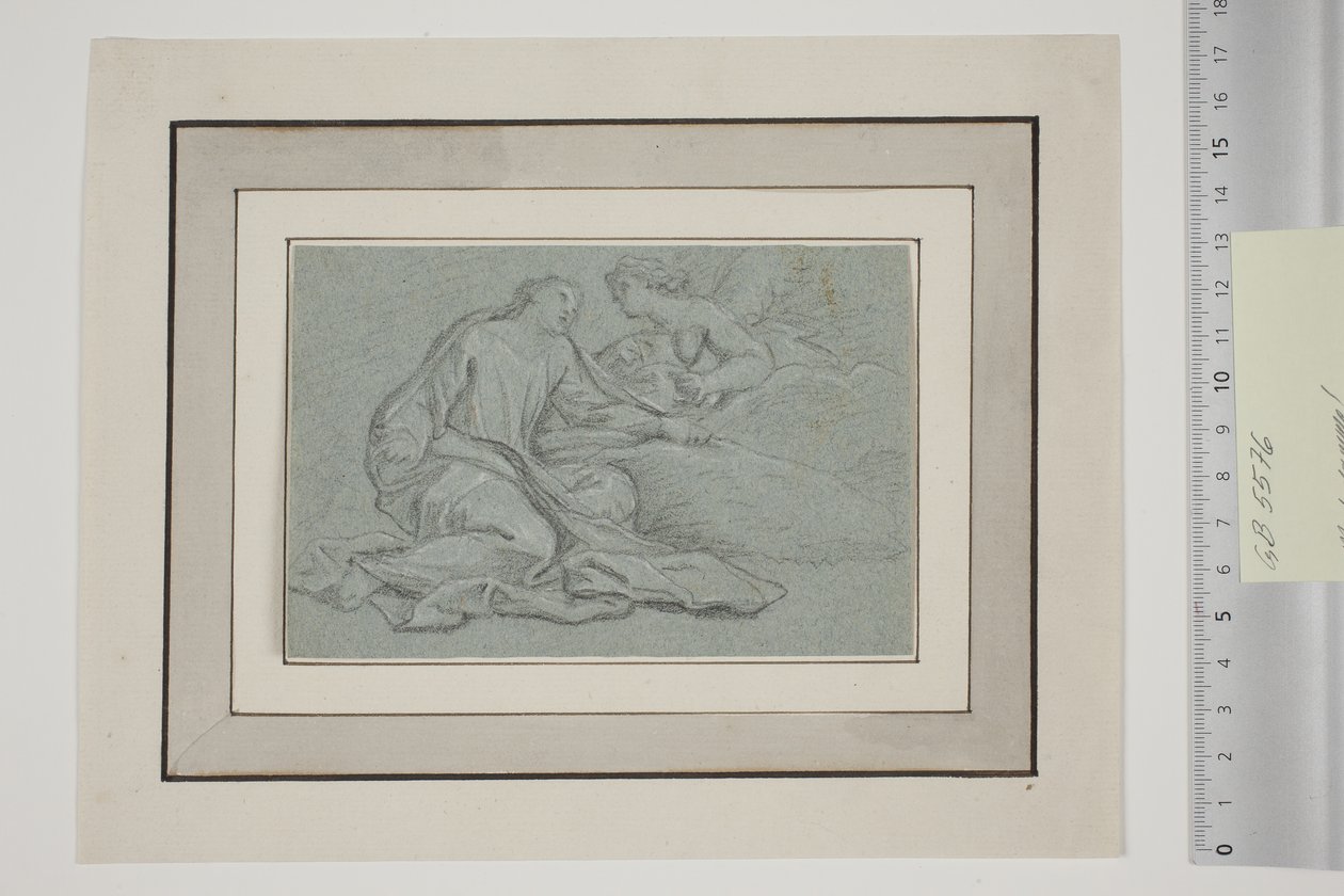 Kristus i Gethsemane og englen med kalken af Giovanni Agostino Ratti