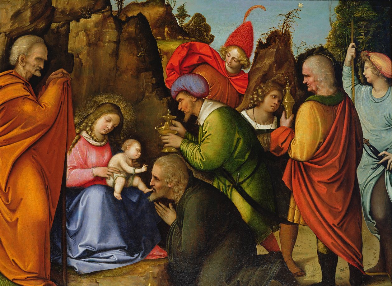 Magiernes tilbedelse af Giovanni Agostino da Lodi