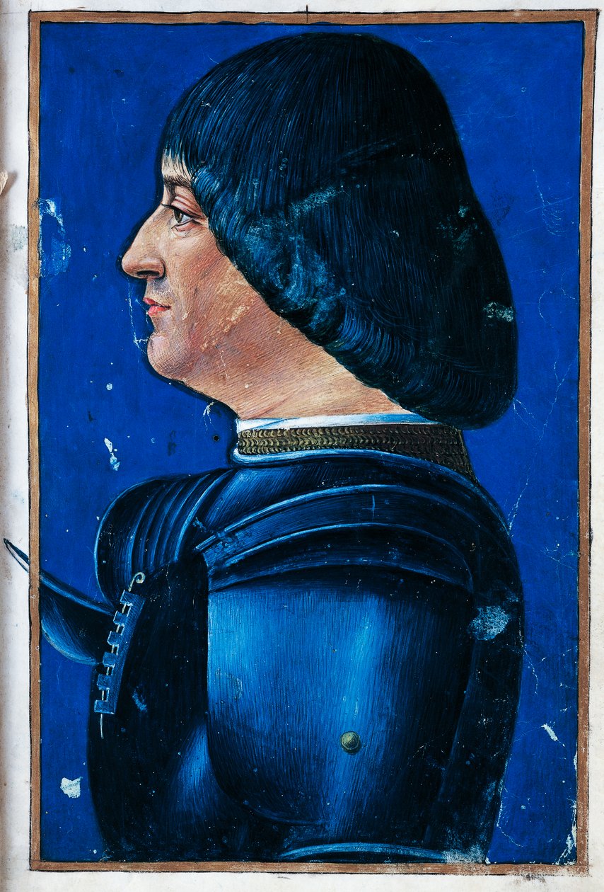 Portræt af Ludovico Maria Sforza, Moro (Vigevano af Giovanni Ambrogio de Predis