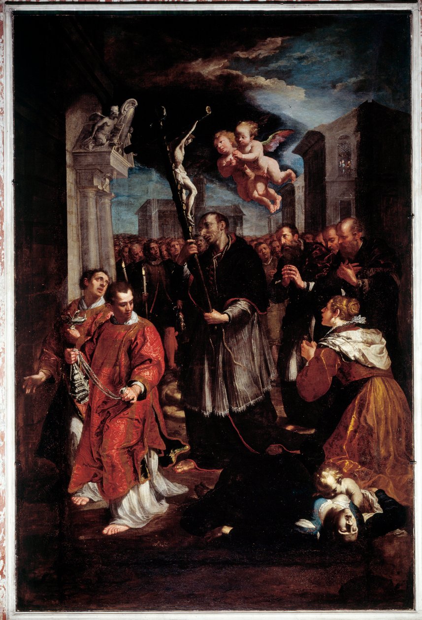 Procession af Sankt Charles Borromeo (maleri af Giovanni Andrea Ansaldo